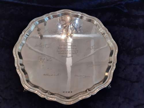 Hallmarked Sheffield 1960 Tray. 1154g