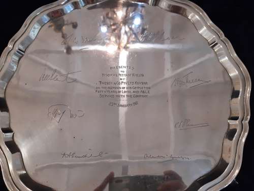 Hallmarked Sheffield 1960 Tray. 1154g