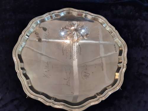 Hallmarked Sheffield 1960 Tray. 1154g