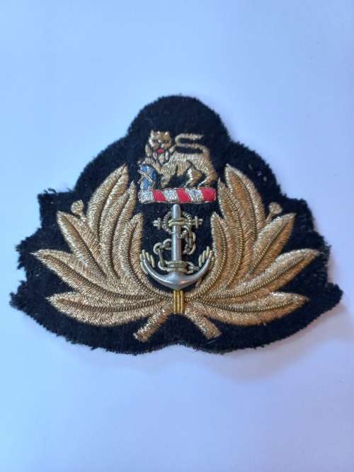 SA Navy Lurex Officers Badge