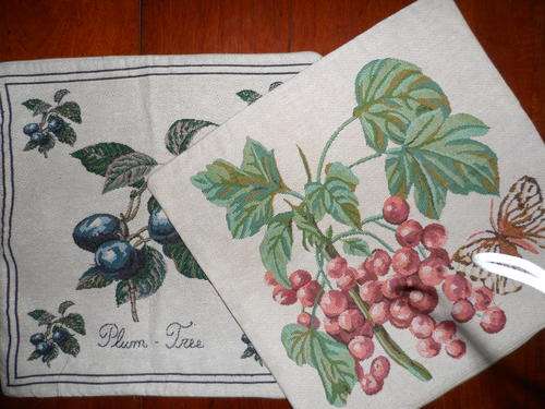 SALE!x2 thick woven designer cushion covers as new