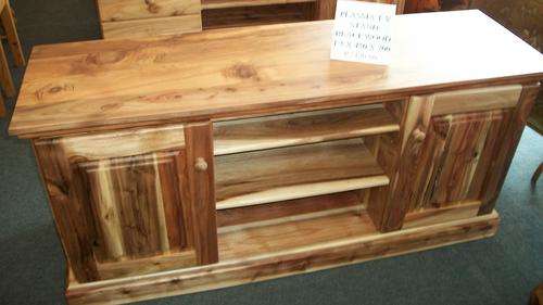 Plasma T.V. stand 1.8m Blackwood with Doors or draws (B/N102)