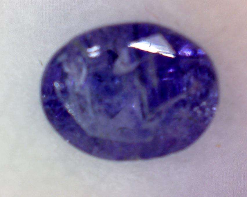 0.5ct 5.15x4.01x3.12mm Oval 100% Natural faceted Tanzanite - Photo of actual gem
