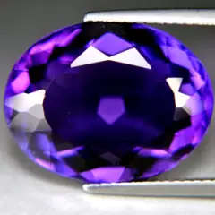 12.45ct Brazillian Amethyst - Oval - Unheated - IF