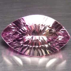 12.08 CARAT,CONCAVE MARQUISE AMETRINE