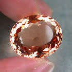 21.25ct Natural Unheated Morganite - Oval - Pinkish Orange