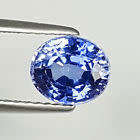 2.08ct Natural SLP Gem Lab Certified Tanzanite - Oval - Violet Blue