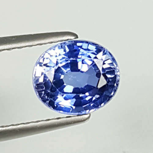2.08ct Natural SLP Gem Lab Certified Tanzanite - Oval - Violet Blue