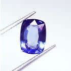 3.820 CARAT, EXCELLENT PIECE, BLUE CUSHION, TANZANITE, NATURAL HEATED,VVS,CERTIFIED