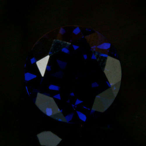 6.670 CT, STUNNING VVS, NATURAL TANZANITE, ROUND CUT, VIOLET BLUE
