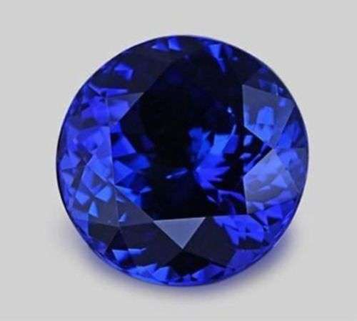 6.670 CT, STUNNING VVS, NATURAL TANZANITE, ROUND CUT, VIOLET BLUE