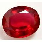 14.250 CT EXELENT  BLOOD RED PIECE, OVAL CUT, VVS, NATURAL RUBY, GGL CERTIFICAT OF AUTHENTICATION