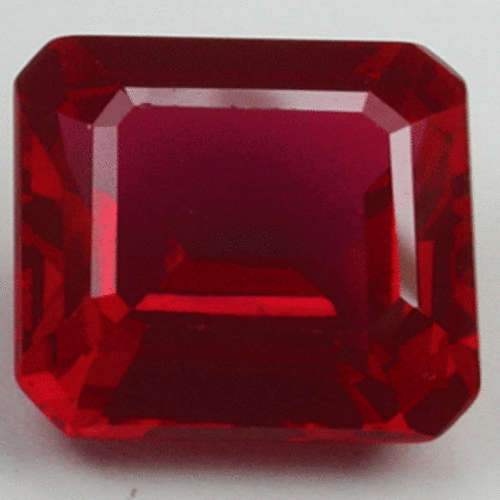 Striking pigeon blood red cathum diffusion treated ruby IF 8.550ct 11.89x10.71x6.08mm