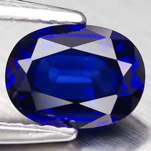 1.59ct Natural Sapphire - Kashmir Blue - Oval - Heated - Madagascar - Loupe Clean 7.8x5.8x3.2mm