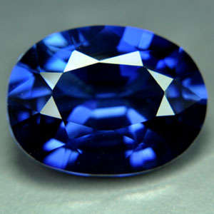5.0ct Sapphire - Cornflower Blue - Oval - Corundum Diffusion - IF 12.8x8.7x5.6mm