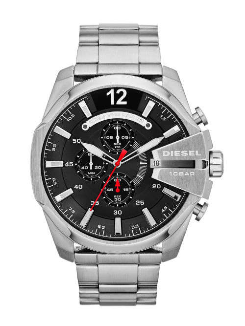 DIESEL Chief Chronograph Black Dial Stainless Steel Men's Watch DZ4308