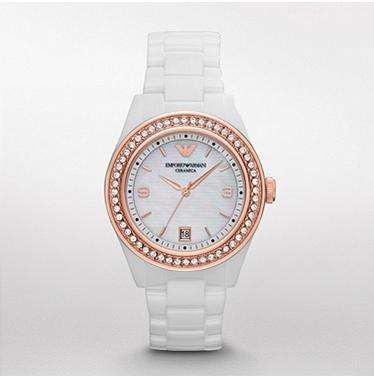 **R5699.99** JUST ARRIVED, STUNNING!! Ladies Emporio Armani CERAMICA AR1472. White & Rose Gold