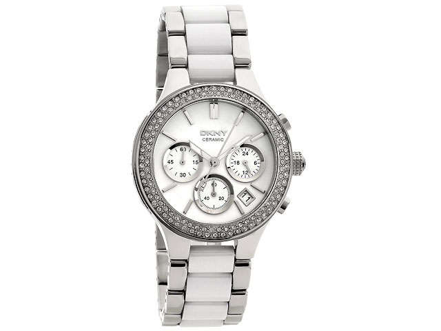 **R4299.99** DKNY LADIES' CHAMBERS CERAMIC CHRONOGRAPH - NY8181