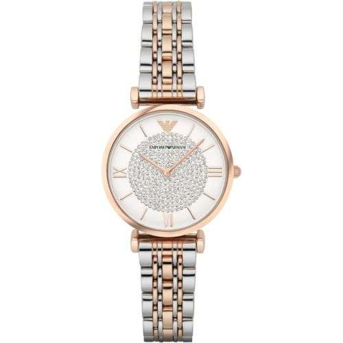 EMPORIO ARMANI Gianni T-Bar Rose Gold Stainless Steel Watch AR1926