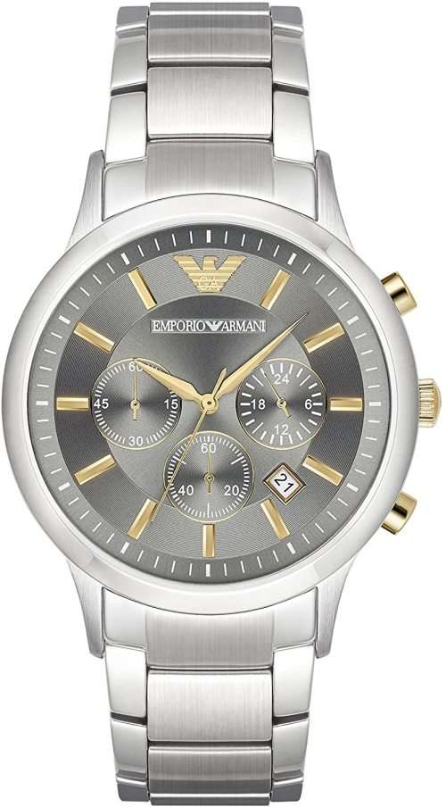 EMPORIO ARMANI Men's Silver Renato Watch AR11047