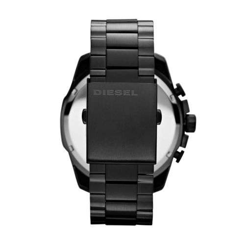 DIESEL Men's Mega Chief Black Round Stainless Steel Watch DZ4283
