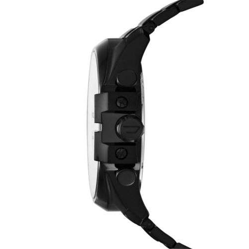 DIESEL Men's Mega Chief Black Round Stainless Steel Watch DZ4283