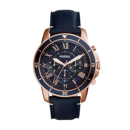FOSSIL Men's Grant Sport Chronograph Blue Leather FS5237