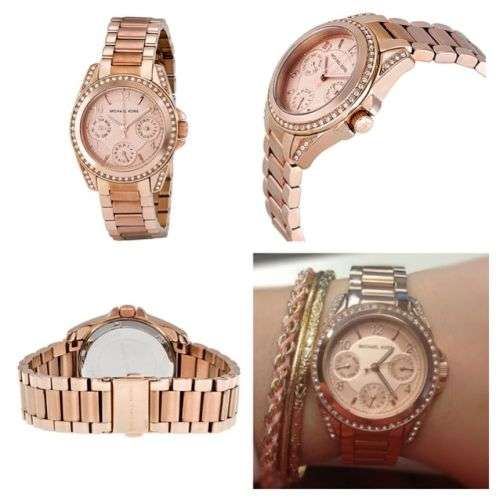 MICHAEL KORS Blair Multi-Function Rose Dial Ladies Watch MK5613