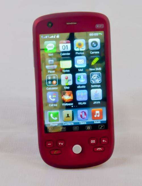 BEST DUAL-SIM & TV PHONE ON THE MARKET !! TOUCHSCREEN. STUNNING MAROON.