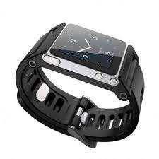 New BLACK Watch band for iPod nano 6 Aluminium - 8GB/16GB