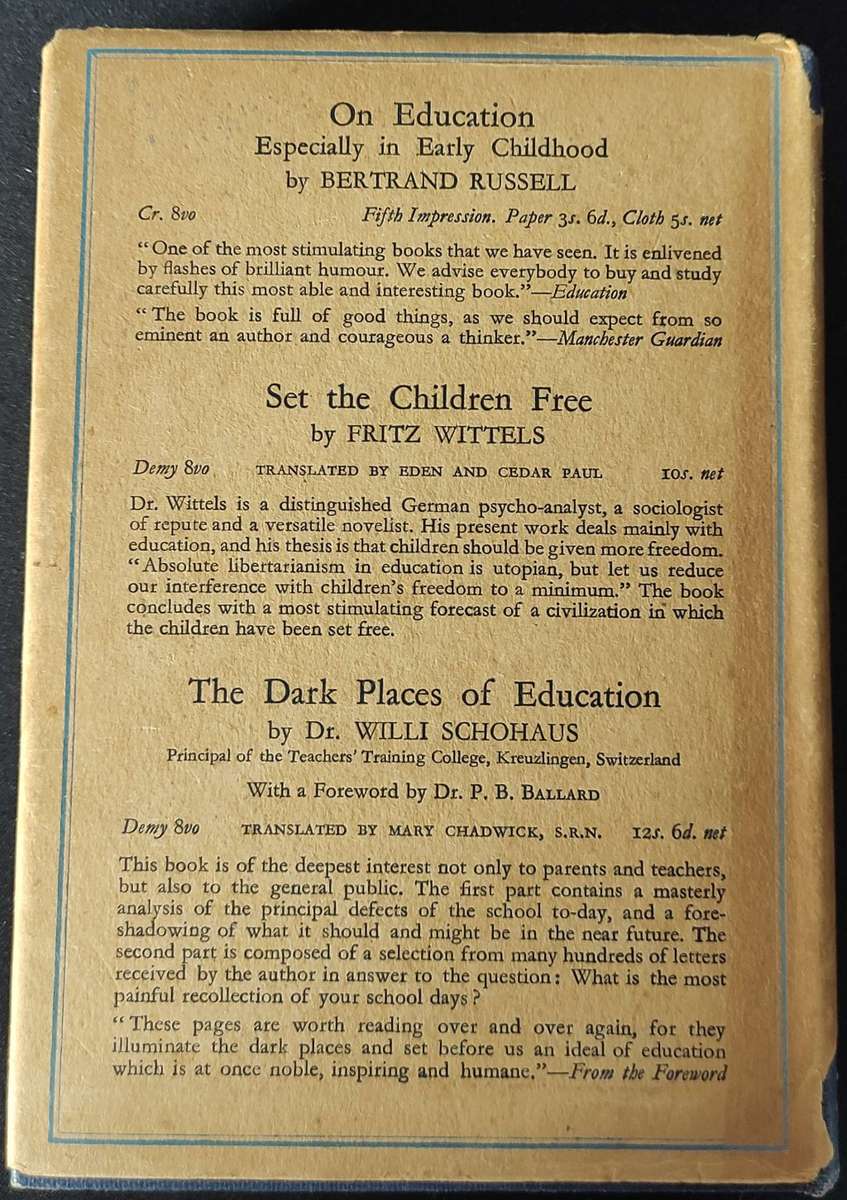 Education and the Social Order by Bertrand Russel 1932