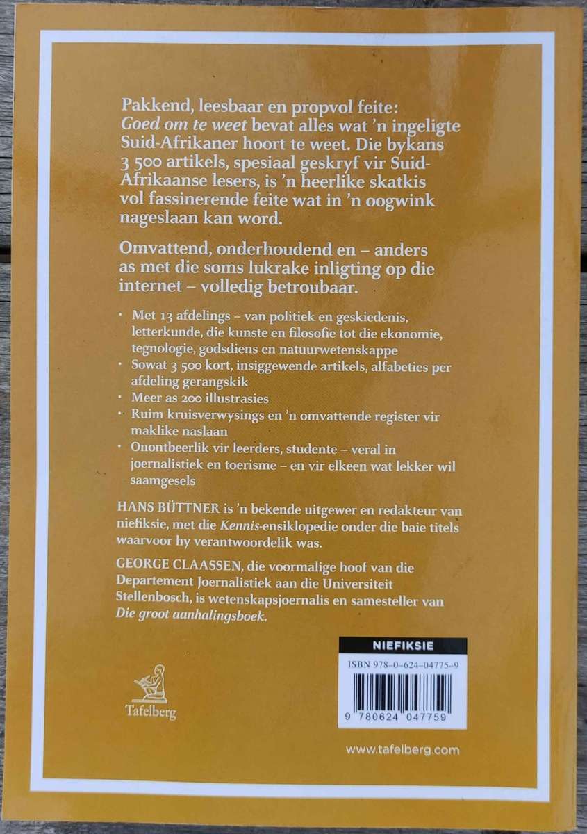 Goed Om Te Weet by Hans Buttner & George Claassen