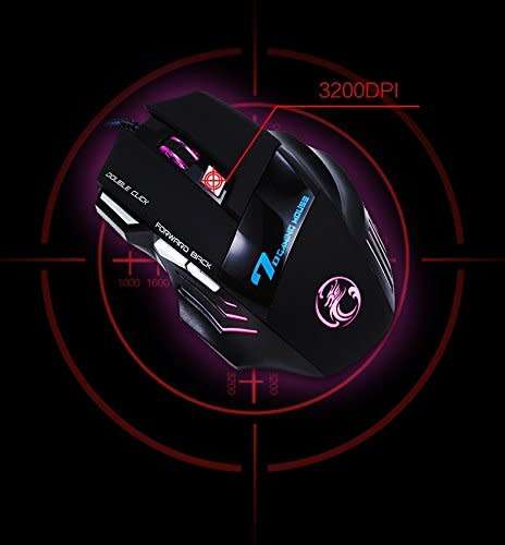 Professional Wired Gaming Mouse 7 Button 5500 DPI LED Optical USB Computer Mouse Gamer Mice X7
