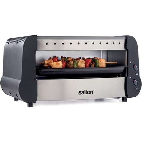 SALTON COMPACT GRILL WITH LONG SLOT TOASTER