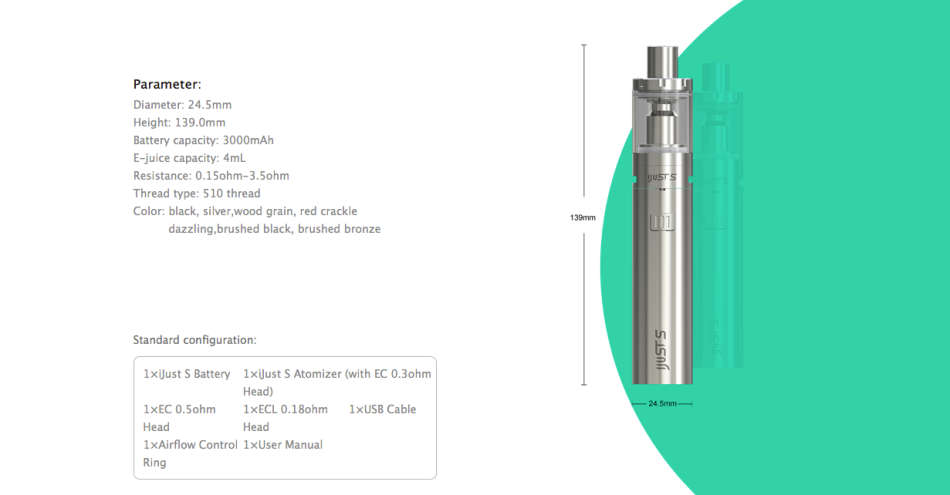 IJUST S VAPE / VAPORISER