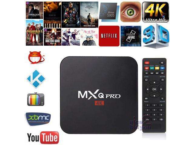 SMART TV BOX,TV BOX ANDROID,MX-Q PRO 4K SMART ANDROID TV BOX MEDIA PLAYER (NETFLIX, WIFI)