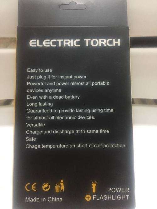 ELECTRIC FAST CHARGING FLASHLIGHT