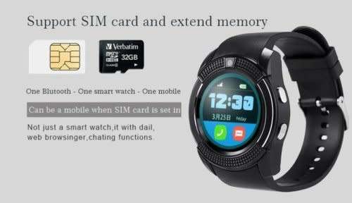 V8 Smartphone Touch Screen Bluetooth Smart Watch