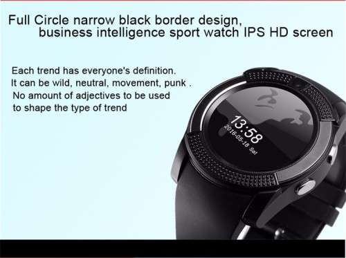 V8 Smartphone Touch Screen Bluetooth Smart Watch