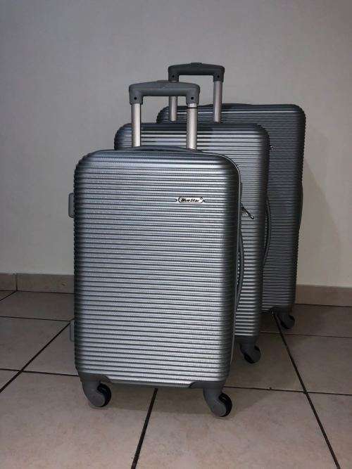 BLUE STAR SET OF 3 LIGHTWEIGHT TRAVEL LUGGAGE SUITCASE
