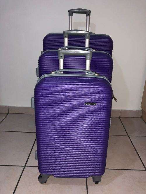 BLUE STAR SET OF 3 LIGHTWEIGHT TRAVEL LUGGAGE SUITCASE