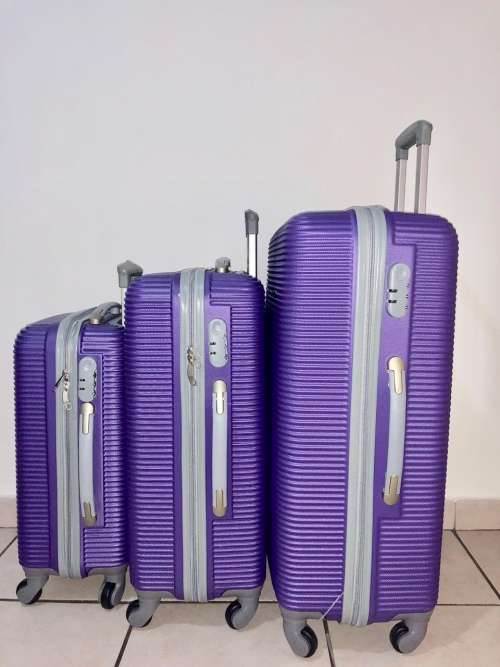 BLUE STAR SET OF 3 LIGHTWEIGHT TRAVEL LUGGAGE SUITCASE