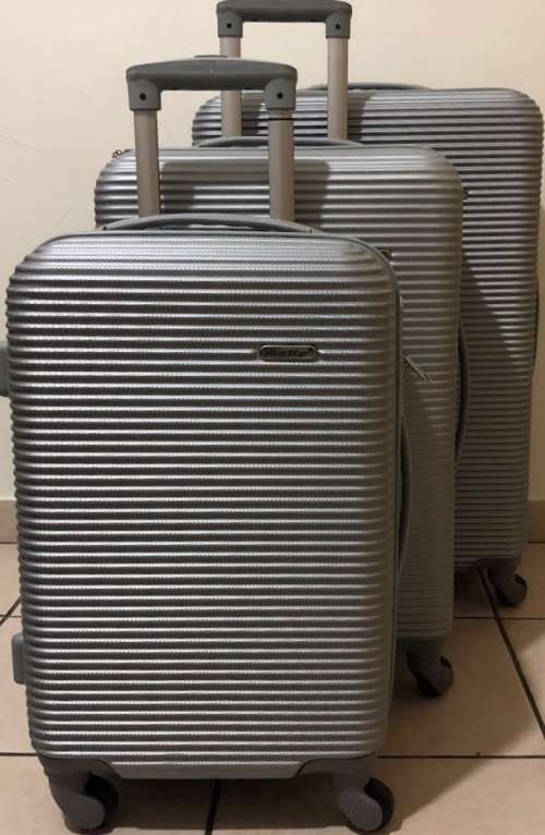 BLUE STAR SET OF 3 LIGHTWEIGHT TRAVEL LUGGAGE SUITCASE