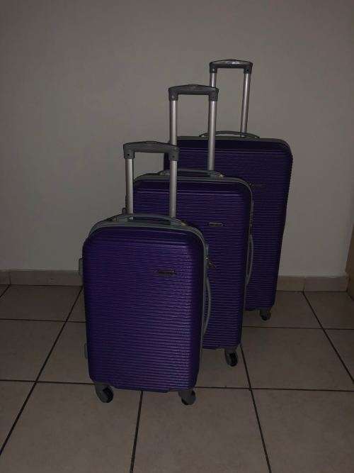 BLUE STAR SET OF 3 LIGHTWEIGHT TRAVEL LUGGAGE SUITCASE