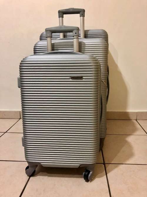 BLUE STAR SET OF 3 LIGHTWEIGHT TRAVEL LUGGAGE SUITCASE