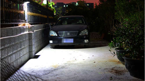 Double Panel, 48 LED Solar Sensor Light with Motion Detection