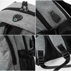 USB CHARGE CANVAS FASHION BACKPACK