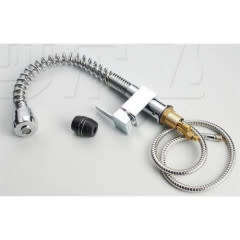 Nickel Brass Modern Mixer Tap Spring Single Lever Pull Out Spray Kitchen Bathroom Faucet New