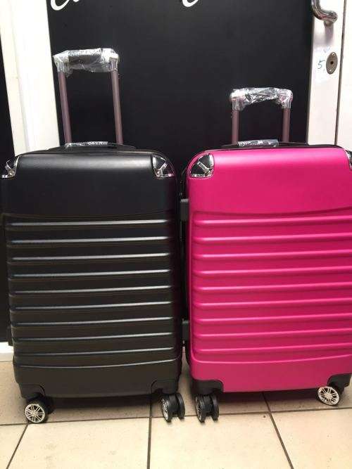 SET OF 2 LIGHTWEIGHT TRAVEL TROLLEY LUGGAGE SUITCASE