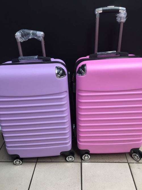 SET OF 2 LIGHTWEIGHT TRAVEL TROLLEY LUGGAGE SUITCASE